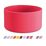 Vmini Protective Silicone Boot, Compatible with Hydro Flask and More Water Bottles, Anti-Slip Bottom Sleeve Cover (12-24 oz, Watermelon red)