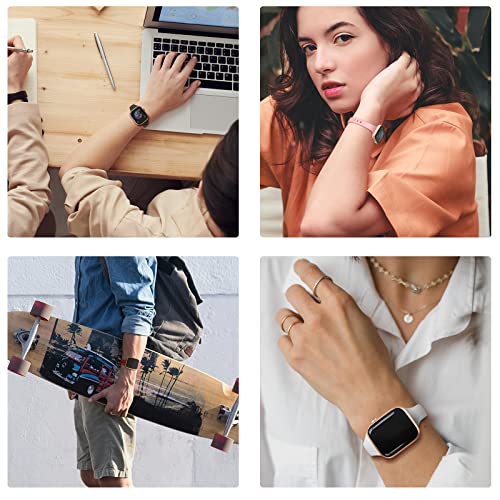 5 Pack Slim Sport Bands Compatible With Apple Watch Band 38Mm 40Mm 41Mm 42Mm 44Mm 45Mm 49Mm For Women Men,Soft Silicone Thin Narrow Skinny Cute Strap For Iwatch Series Ultra 8 7 6 5 4 3 2 Se #TOP6