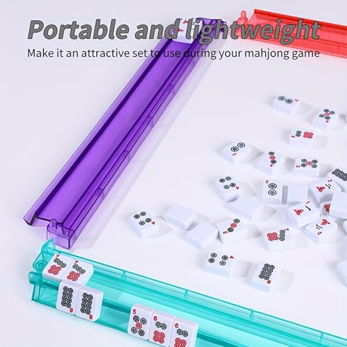 Accesorios para Mahjong con soporte y empujadores blanco miniatura 2