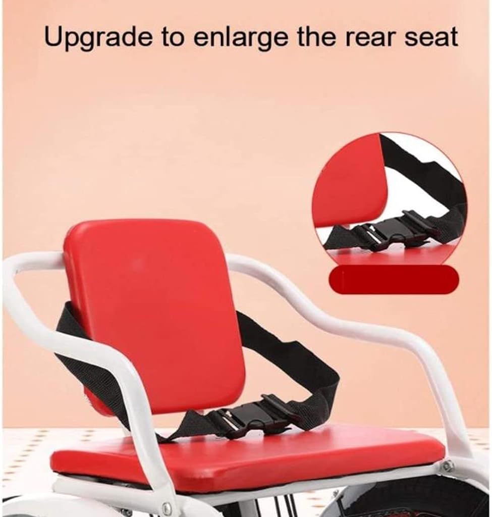 Three Wheel Bike Adult Tricycle Bike 16 Inch Three Wheel Bike with Shopping Basket Trike Bike Bicycle for 3-5-6 Years Old Tricycle Cycling Pedalling