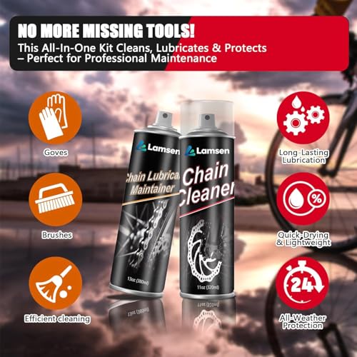 Chain Cleaner Kit Professional Bike Chain Cleaner Motorcycle Cleaner - Image 2