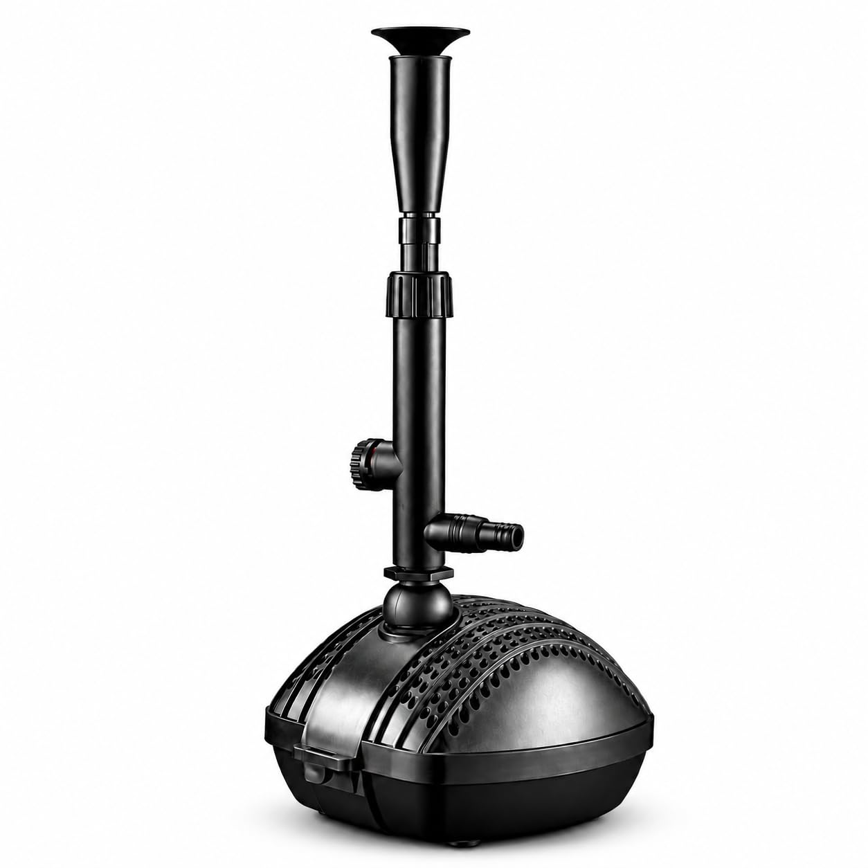 Jebao Black Spg-3000 Fountain Pump 3000 Lph For Garden Ponds, Fish Ponds & Water Features | 3 Fountain Heads Included | Adjustable Flow Control | Filter & Waterfall Outlet | 10M Cable