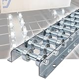 Robuste, verzinkte Fließschiene mit Stahl-Rädern – Ersatzrolle für Materialhandhabungssysteme und Anhängerwerkstatt (C-Long-1,7 m)