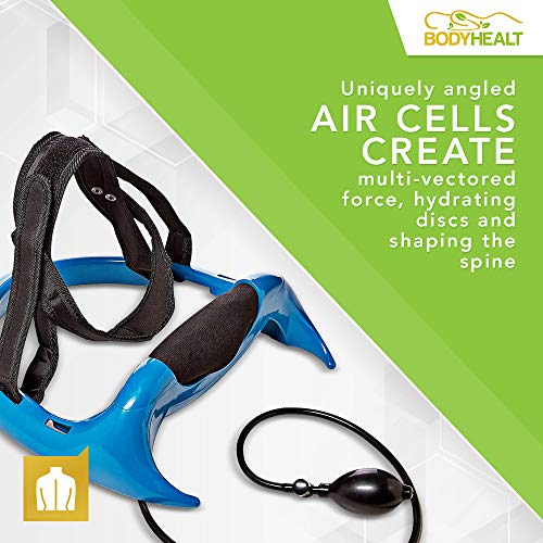 Cervical Traction Device, Neck Exerciser - Posture Neck Exercising Cervical Spine Hydrator Pump | Neck Traction Device |Relief for Stiffness, Relieves Neck Pain, Neck Curve Restorer| Posture Corrector - Thumbnail 3