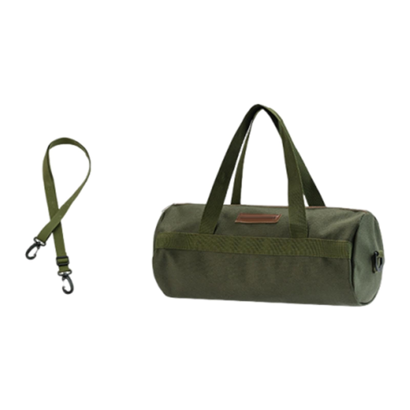 Tent Stakes Bag with Shoulder Strap Organizing for Hiking Backpacking Picnic S Green-image-42
