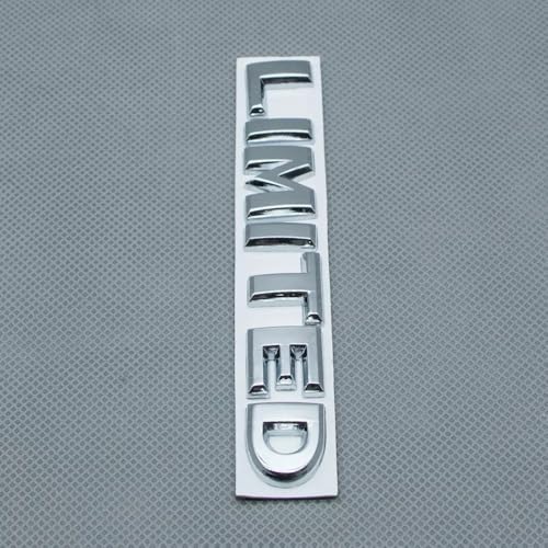 Image of 2pcs Metal Limited Rear Tailgate Trunk Badge Sport Logo Emblem (Silver)