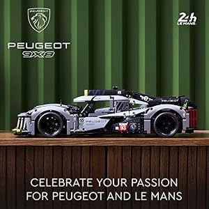 LEGO Technic Peugeot 9X8 24H Le Mans Hybrid Hypercar 42156 Collectible Race Car Building Kit for Adults and Teens, 1:10 Scale Racing Car Model, Gift for Motorsport Fans — photo 3 of 6