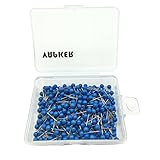 VAPKER 1/8 Inch Map Tacks Round Plastic Head Push pins with Stainless Point(Box of 300 Blue Color pins)