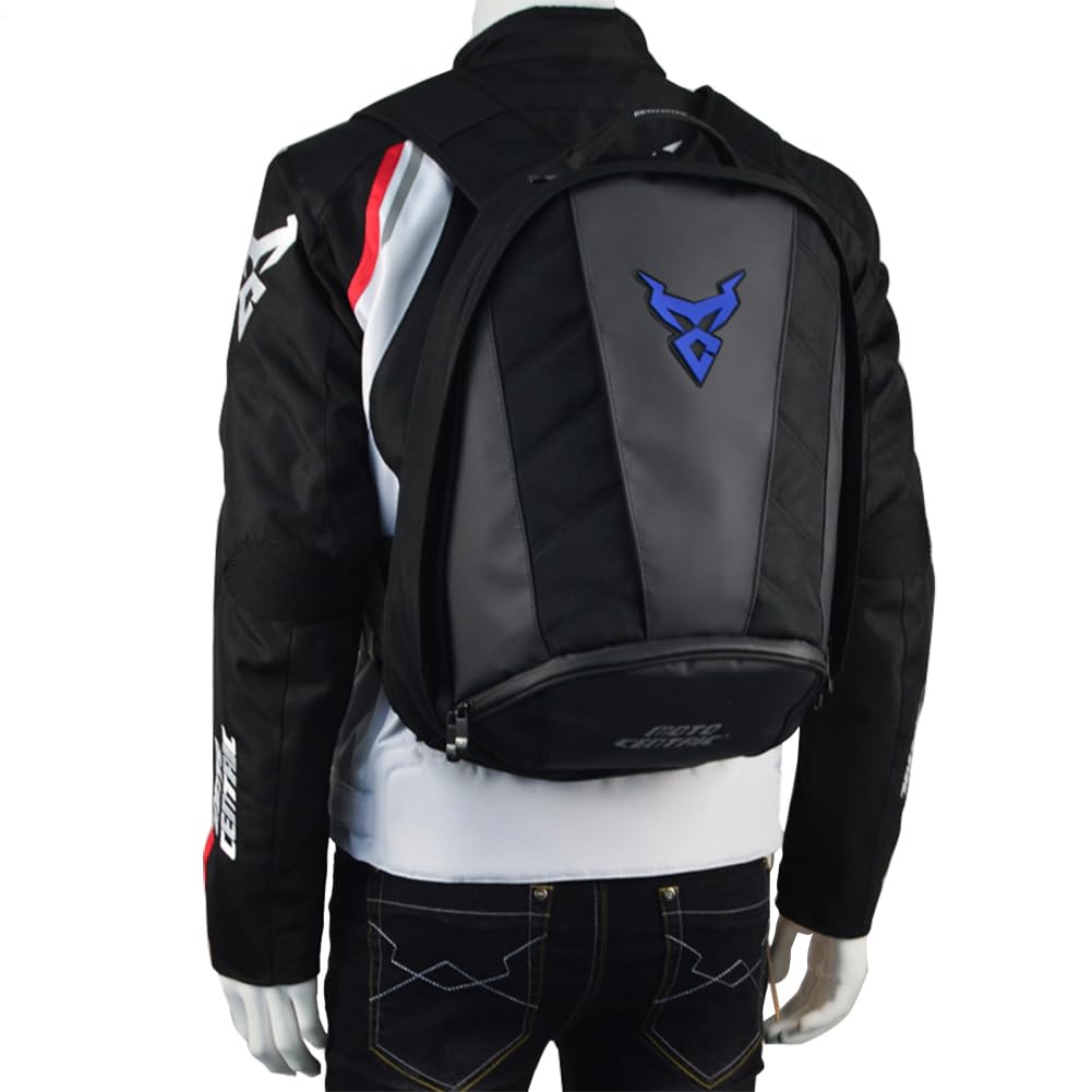Genérico Mochila Cascos para Montar en Moto de Gran Capacidad Bolsa Viaje