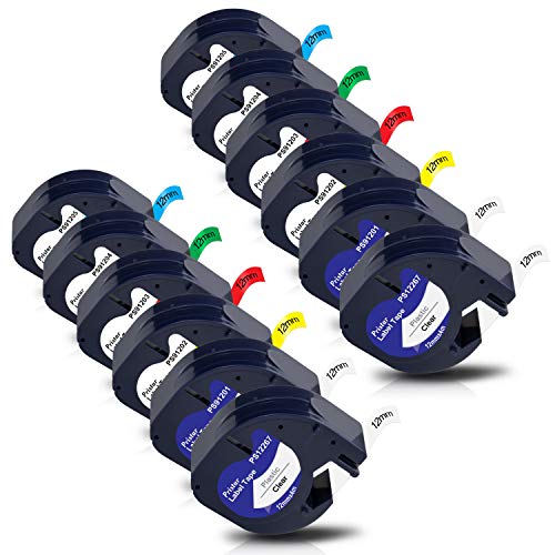 Ruban pour Étiqueteuse Plastique de Rechange pour Dynmo LetraTag XR