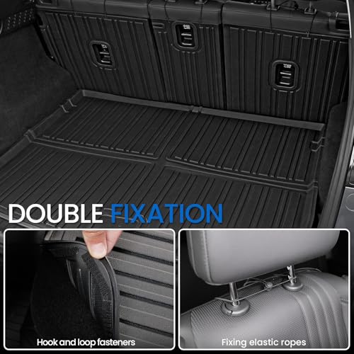 Image of Cargo Mat Backrest Mats for 2017-2025 Mazda CX-5, All Weather TPE Backrest Mat Trunk Mat Cargo Liner Storage Mats Accessories for CX5 (Backrest Mats + Cargo Mat)