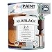 Produktbild myPAINT 2 in 1 Klarlack 750ml glänzend - Hochwertiger Holzlack für innen und außen, UV- und wetterbeständig, optimaler Schutz und Veredelung für Holz. Spielzeugsicher