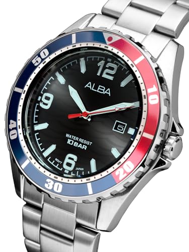 Image of Alba Black Ripple Patterned Dial- AG8N45X1