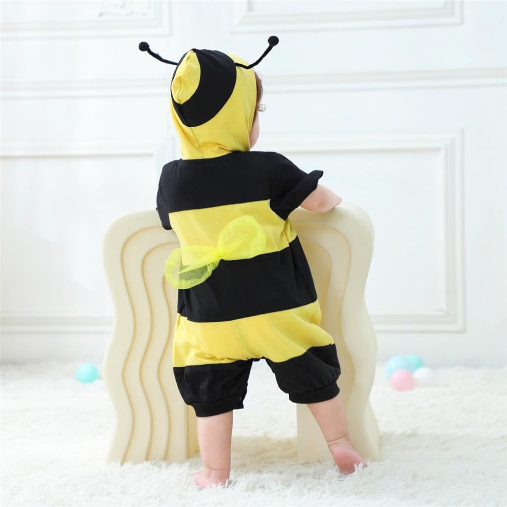 Lito Angels Mono Disfraz de Animal para Bebé Niño | Mono de una pieza, Diseños de mariquita, abeja o tigre, Disfraz de Halloween, Carnaval, Cumpleaños