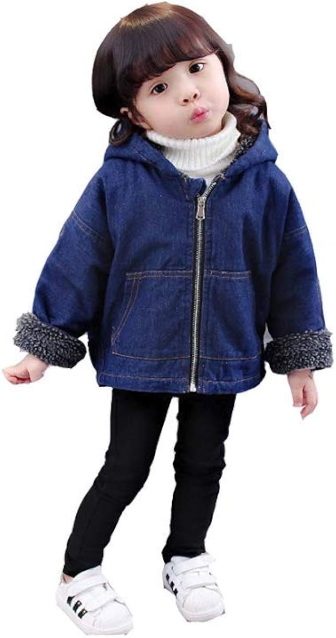 Amazon 韓国子供服 アウター モッズコート キッズ 暖かい 裏ボア デニム ジャケット クリスマス 秋冬 人気 厚着 プレゼント コート ジャケット 通販