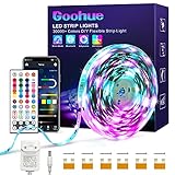 dreamcolor led strip lights minger 【Festlegen der Farbe des Segments über die Anwendung】: Der Bluetooth LED strip ist in 10 Segmente unterteilt. Sie können die Farbe, Farbtemperatur und Helligkeit jedes Segments nach Belieben ändern. Sie können jede Farbe selbst basteln, um Spielekonsolen, Schlafzimmer, Decken, Treppen, Küchen, Veranda, Schreibtisch und Wohnzimmer zu dekorieren