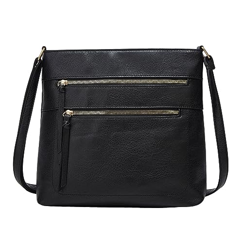 Sac à bandoulière en cuir souple au design rétro et finitions mode