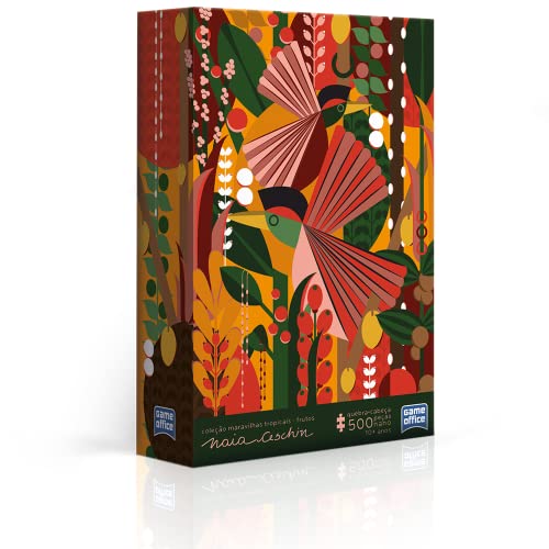 Coleção Maravilhas Tropicais: Frutos - Naia Ceschin - Quebra-cabeça Nano - 500 peças - Toyster Brinq