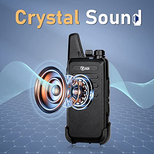 Tidradio Td-M8S 2 Way Radio Walkie Talkies Rechargeable Vox License-Free Two Way Radio With Earpiece Walkie Talkies For Adults School Church Restaurant Business Office (10 Pack) #TOP5