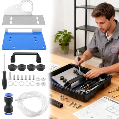 Corte de precisión a 45 grados para amoladora angular 100 con guantes de seguridad 3