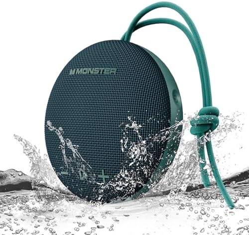 Monster Bluetooth Speaker, IPX8 Shower Speaker Waterproof, Blueto...