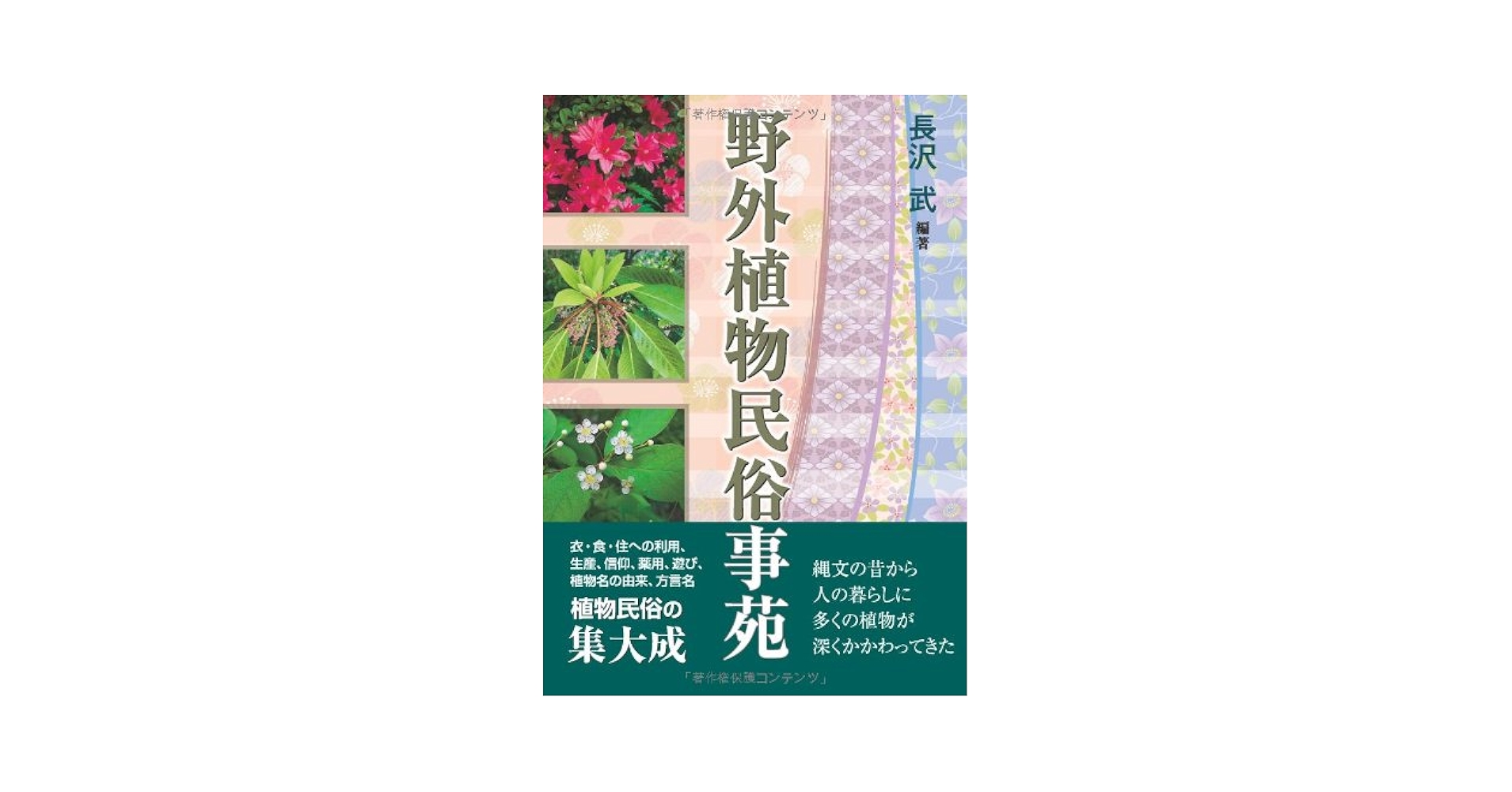 Amazon.co.jp: 野外植物民俗事苑 : 長沢 武: 本