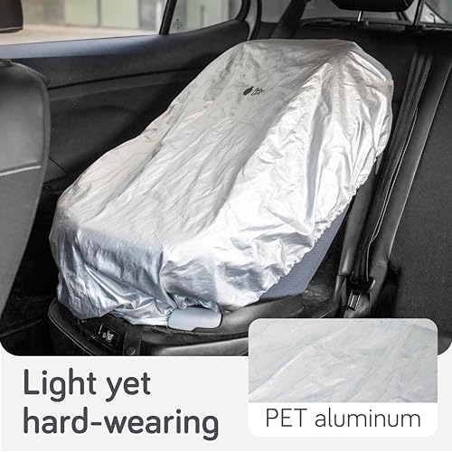 Image of Baby Uma Infant Car Seat Cover Baby - UV Shielding & Heat Blocking Universal Sun Shade for Baby Car Seat, Reflective & Foldable PET Aluminium Cover