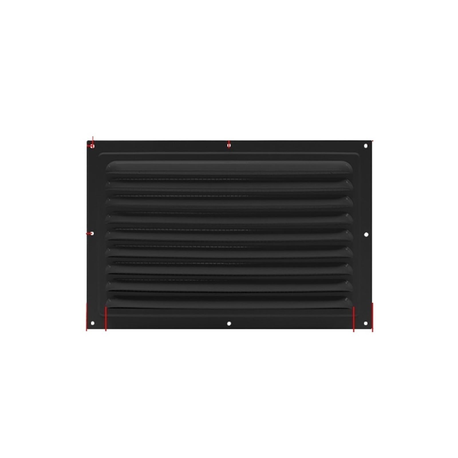 Ventilator Grille Aluminum Alloy Ventilation Cover for Exterior Wall Air Outlet Square Louvred Exhaust for air Vent(200x300cm)