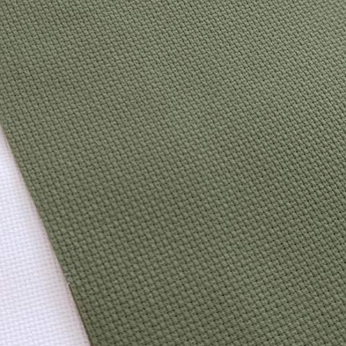 Image of KCS 6 pc of 12 inch x 18 inch(30cmx45cm) 14CT Counted Cotton Aida Cloth Cross Stitch Fabric (Sea Green+Olive +Green)