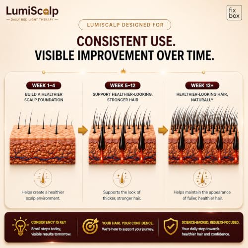 Image of LumiScalp Red Light Therapy Cap for Hair Growth | Stop Hair Fall & Reactivate Dormant Follicles| Wireless & Discreet| Auto Session, No Side Effects & Drug-Free| Laser Technology hair-root Regeneration and Scalp Health