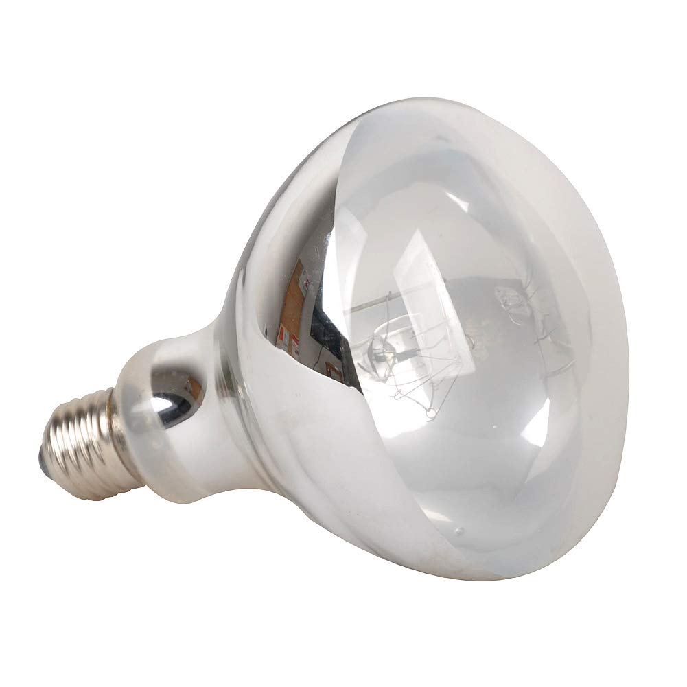 Lucky Herp Reptile UVA UVB Mercury żarówka parowa, lampa na gad i płazy, takich jak żółwie i brodate smoki, 160 W, R115, E27, sześciomiesięczna gwarancja (powlekana)