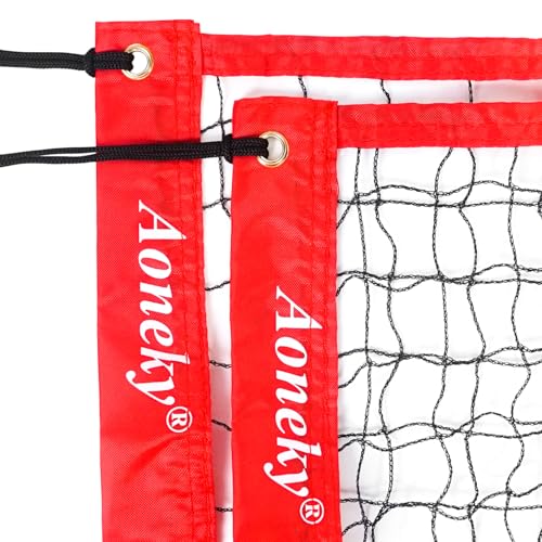 Filet de badminton de remplacement Aoneky câble acier pour rénover votre terrain