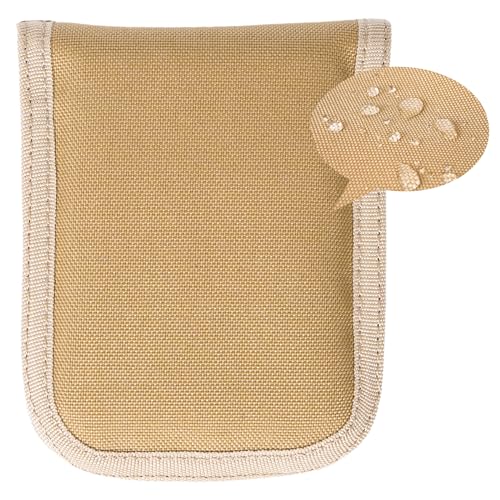 VEPKOIT Army 4' x 6' Notebook Pouch with Zippered Organizer, Small Top Spiral Notebooks Cover for Men and Women, OCP Military Log Book Cover - Coyote