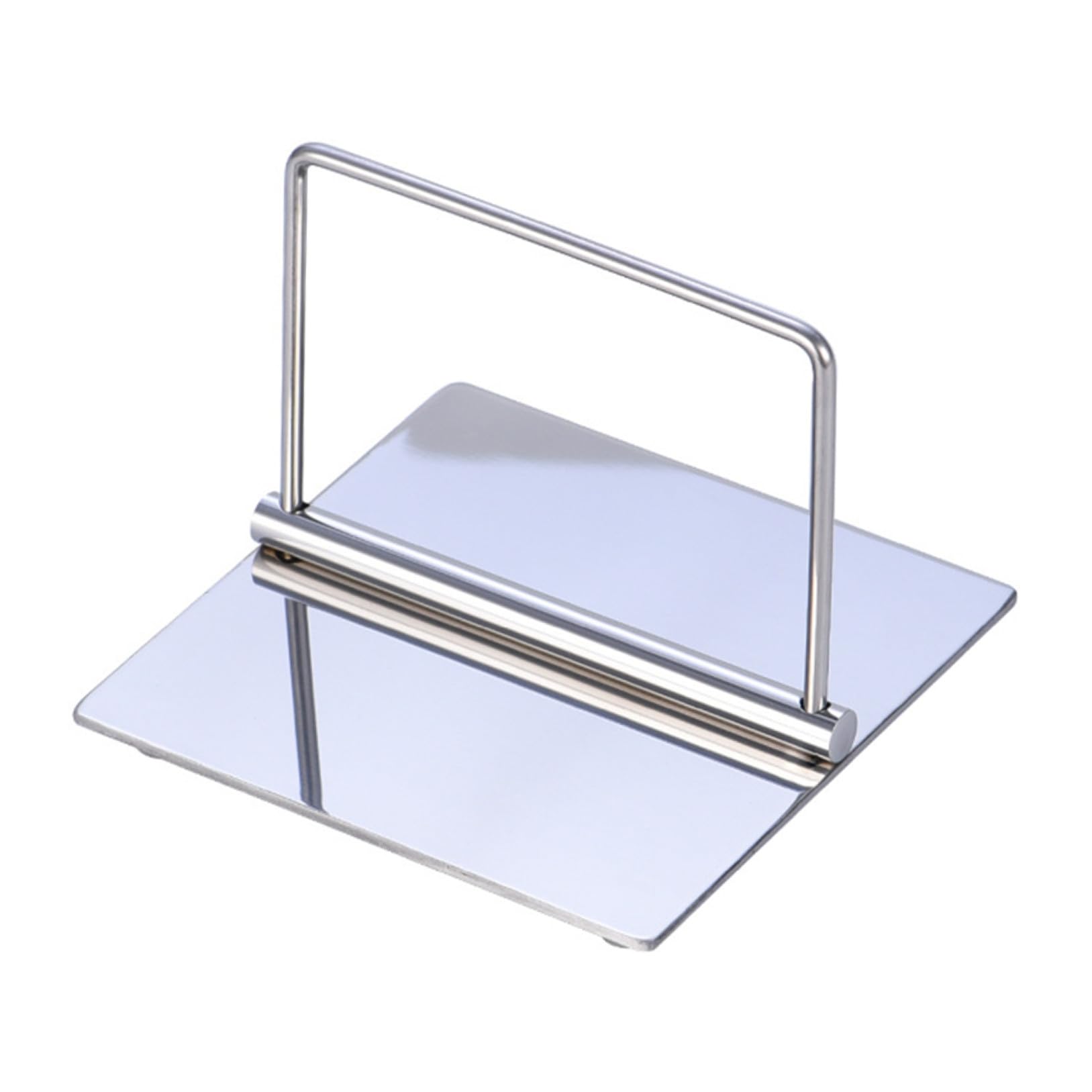 Portatovaglioli Design Moderno da Tavolo in Acciaio Inossidabile Argento e Superficie Attraente Resistente All'usura Quotidiana per Cucina e Altri Ambienti