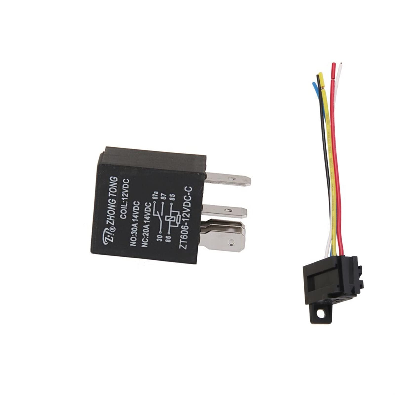 Parti di ricambio Auto Camion Auto Automotive DC 12V 20A/30A AMP SPDT Relè & Socket 5 Pin 5 Wire
