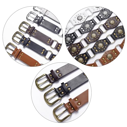 Versatiles Leather Belt Stylish Waistband Hollows Out Belt Unique Styles Waistband For Jeans And Dresses2