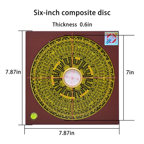 Brújula Feng Shui Chino Luo Pan 7 pulgadas miniatura 2