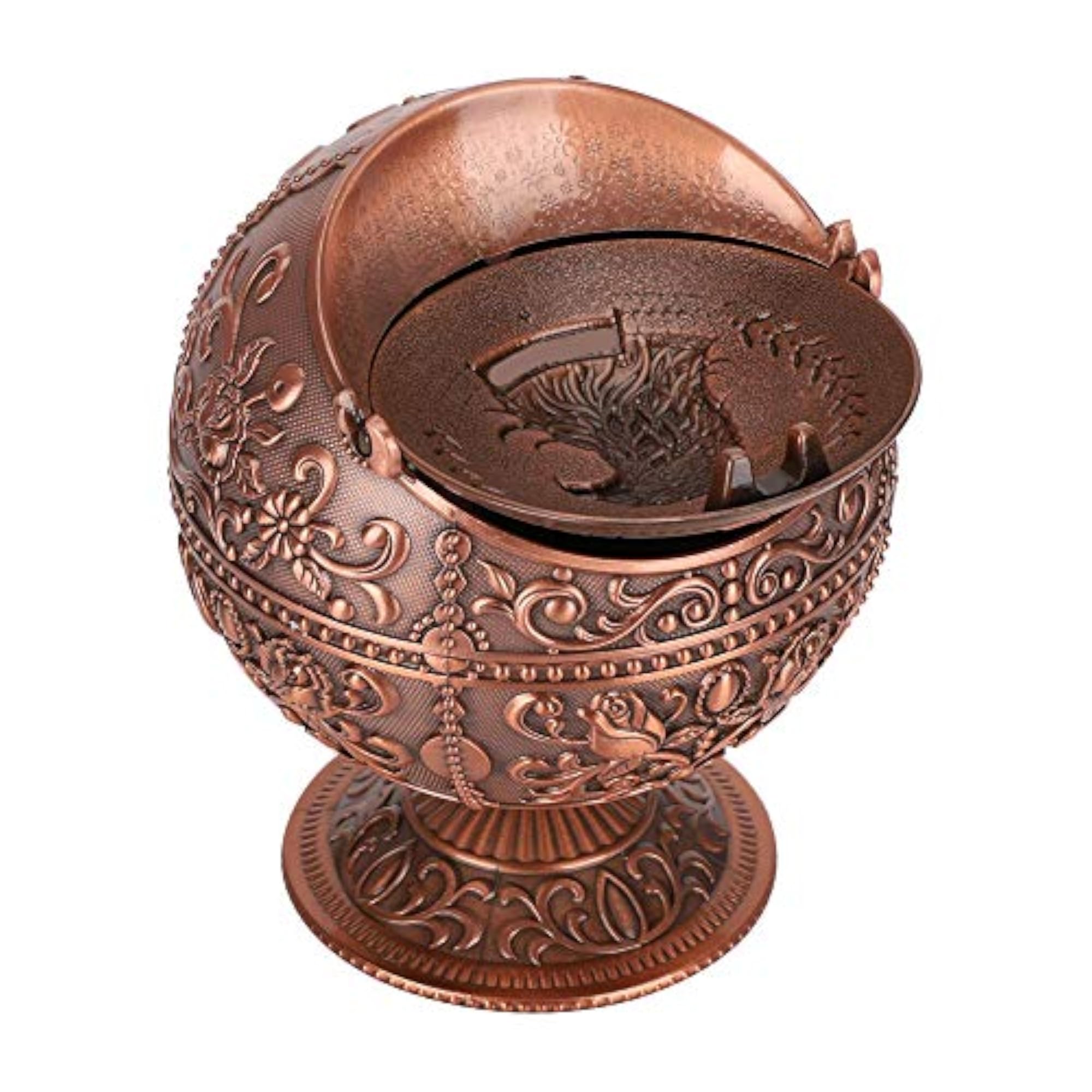 Vintage Metal Ashtray, Practical and Durable Design