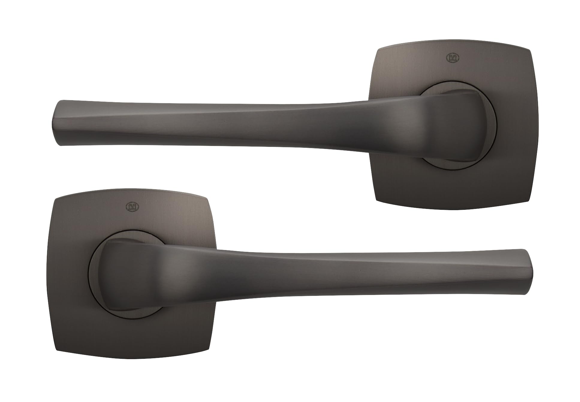 Poignées BRICARD 88790T0 titane pour porte intérieure sur rosace