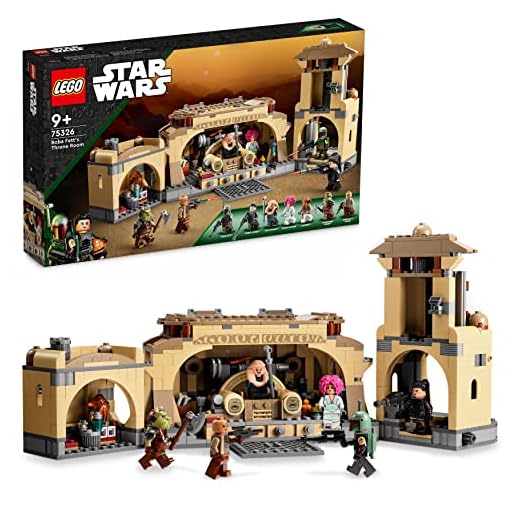 LEGO 75326 Star Wars Boba Fetts Thronsaal Spielzeug zum Bauen mit Palasts von Jabba und 7 Minifiguren, ab 9 Jahren