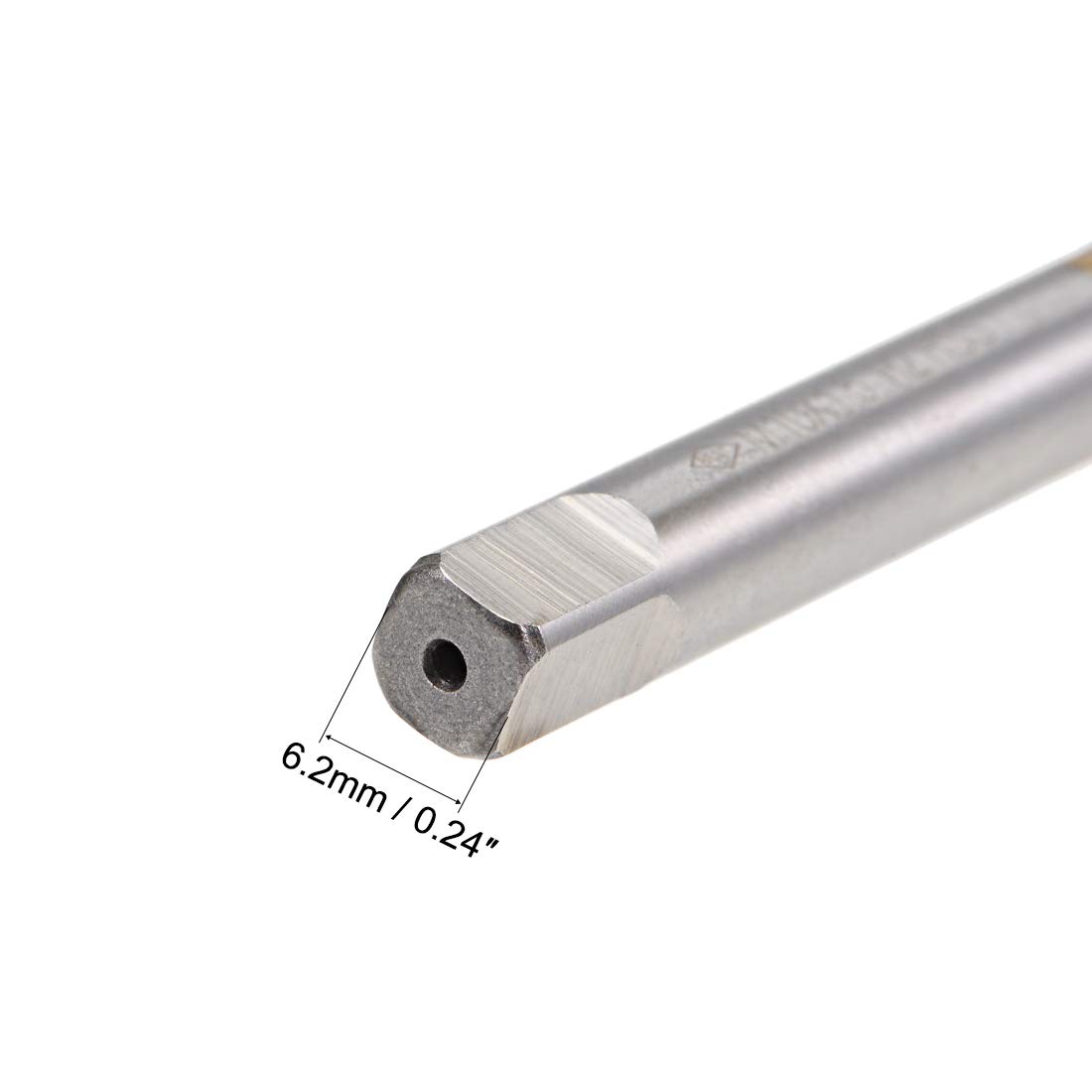 Taraud M10x1.5 Taraud Métrique M10x1,5 H2 130mm - Acier M35 Revêtement Titane Professionnel Acier Haute Vitesse M35