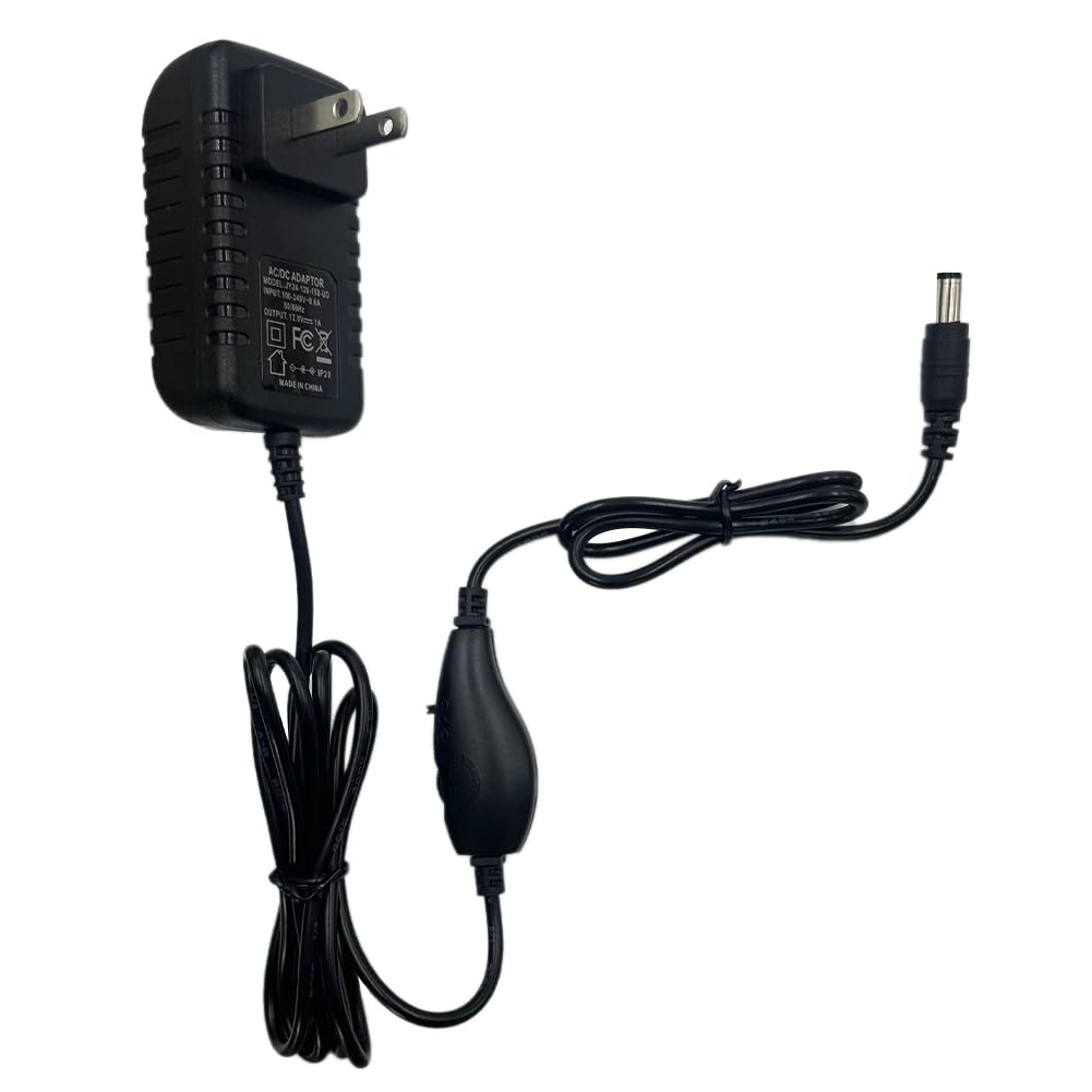 HayZbao 12V 1.0A Power Supply Adapter for Dermave Electric Foot Callus Remover (6ft)