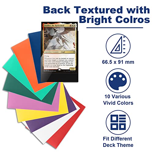 image for Blue MTG Card Sleeves 200 Pack, Standard Card Sleeves Sturdy MTG Sleev