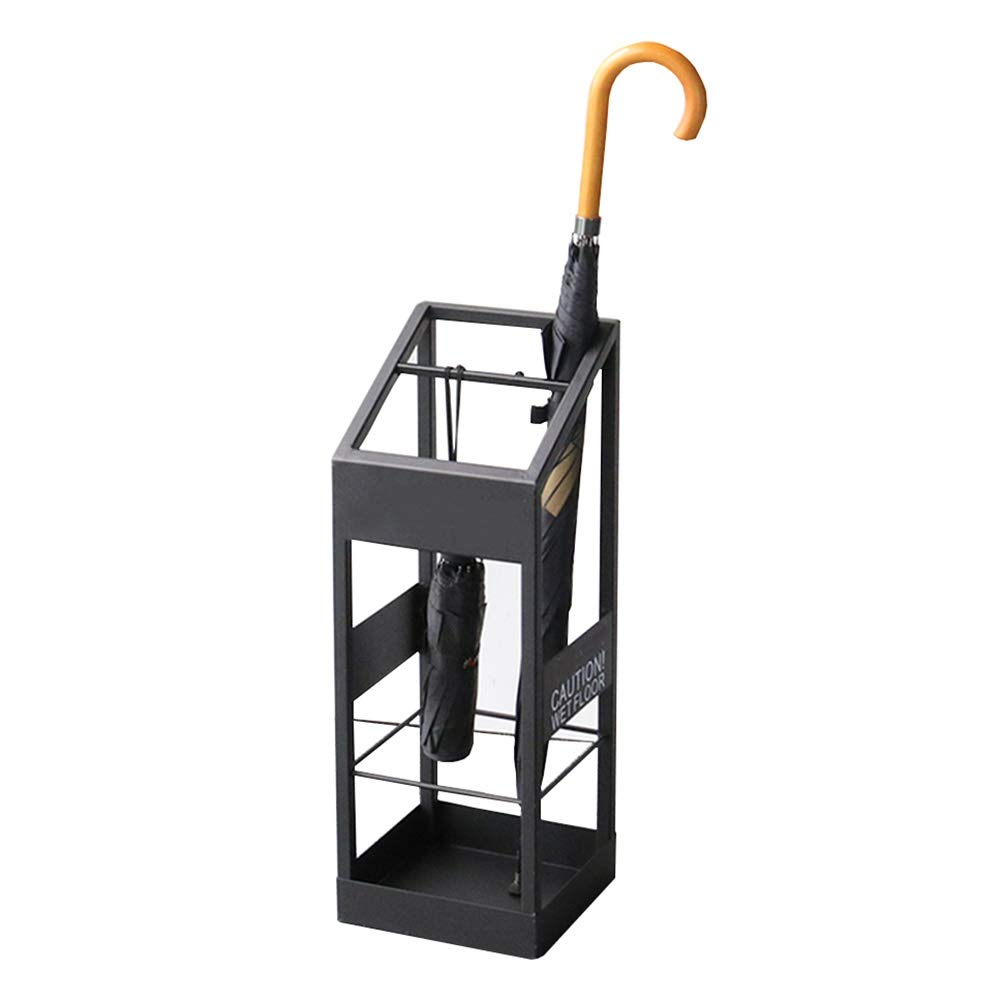 Porte-Parapluie en Fer forgé 60x22cm Noir pour Maison et Hôtel
