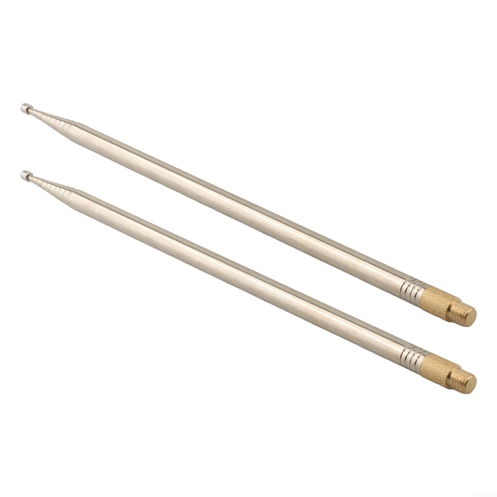 Tidgel 2.5M Stainless Steel Whip Antenna for PAC12 JPC-7, 10-Section HF Shortwave Radio Aerial with 10mm Screw, Retractable 33.8cm to 2.5m(1PCS) — view 7