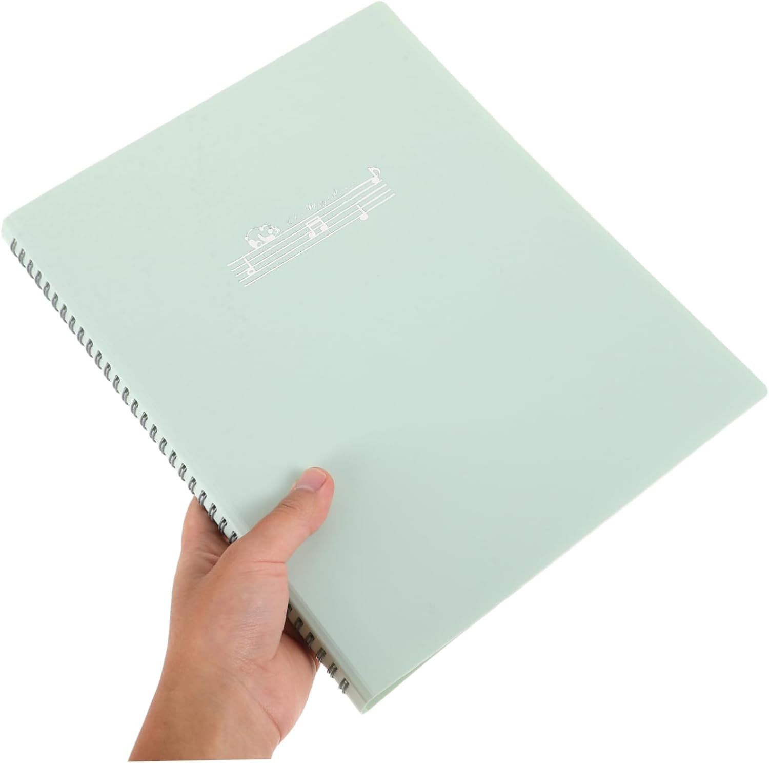 BESTonZON 2pcs Transparent Music Sheet Folder Folder for Sheet Music Documents and More Pages Sides for Musicians