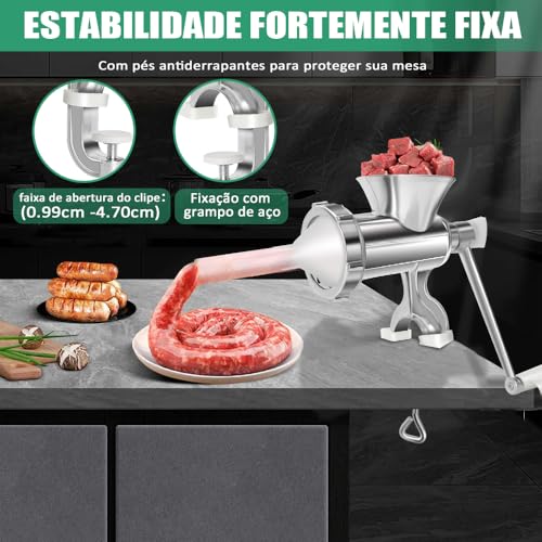 Moedor de Carne Manual, Maquina de Moer Carne, Moedor Carne, Maquina Moedor de Carne de Alumnio, Máq