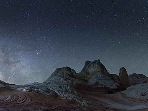 Milky Way Over White Pocket Arizona Toile Imprimée 60 x 80 cm