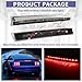 HECASA LED Third Brake Light Compatible with 1999-2004 Ford Mustang Roof Center High Mount 3rd Brake Lamp Tail Lamp Plastic Smoke Lens