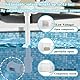 Pool Fontäne Dual Springbrunnen 360° Verstellbarer, Pool Springbrunnen Fontäne mit Adapter, Pool Brunnen Wasserfall, Druck- und Höhenverstellbares Pool Wasserfontäne für Pool und Spa